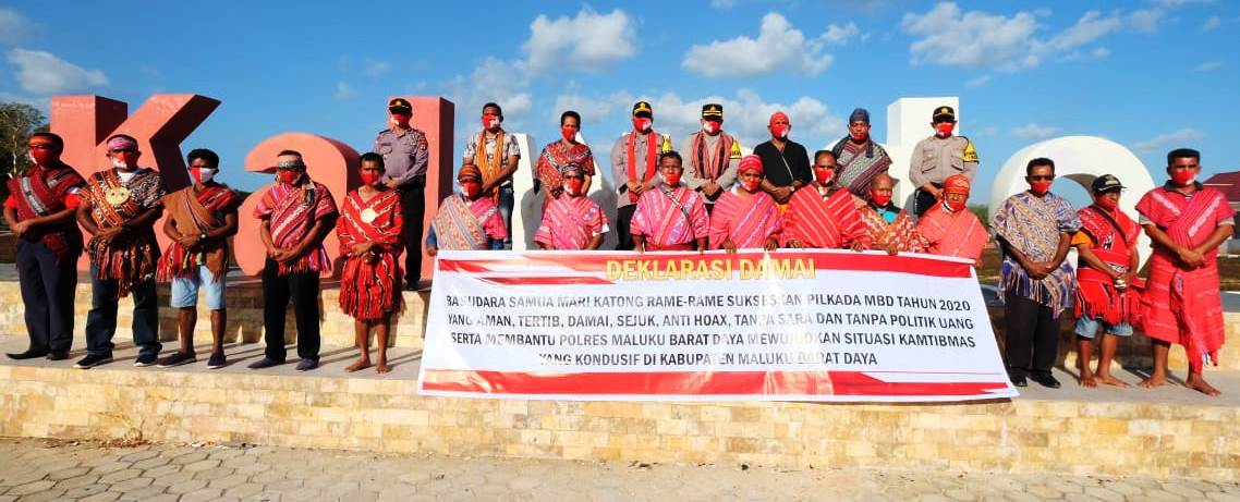 Polres MBD Deklarasi Pilkada Damai di “Bumi Kalwedo”