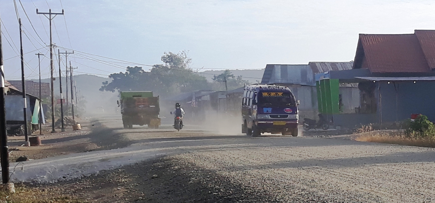 Molor Kerja PT. Amara Marga Raya, Debu Jadi Ancaman Kesehatan
