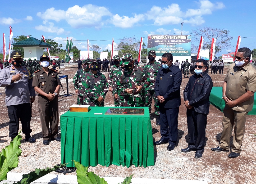 Pangdam XVI Pattimura Resmikan Kodim 1511 Pulau Moa