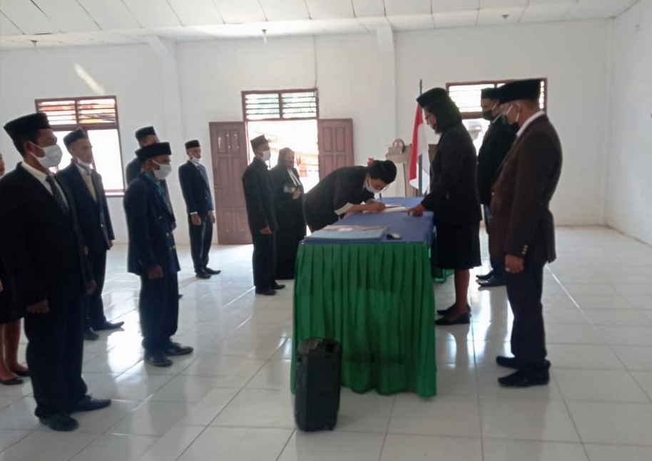 Bawaslu MBD Lantik dan Rapid Test 199 PTPS