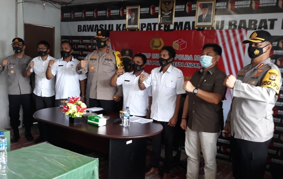 Jelang Pilkada, Kapolda Maluku Kunjungi Bawaslu MBD