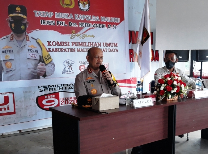 Kapolda Maluku Salut Untuk Ketua KPUD MBD