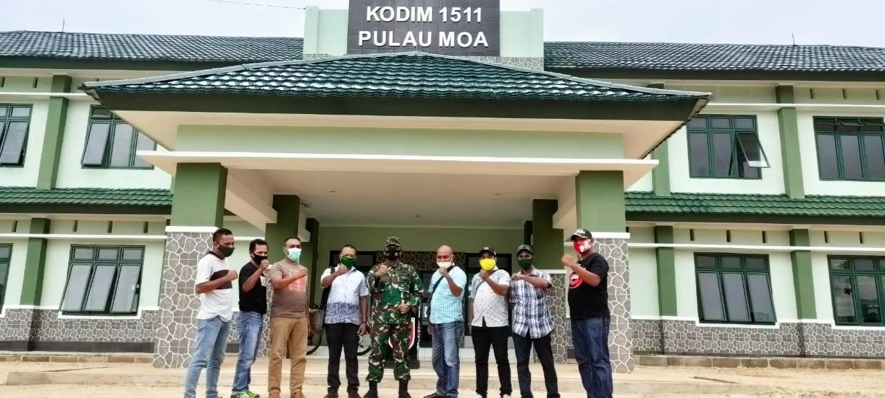 Dandim 1511/Pulau Moa Jumpa Awak Media