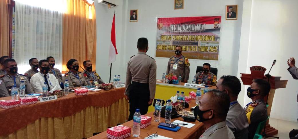 Polres MBD Laksanakan Gelar Operasional Triwulan I