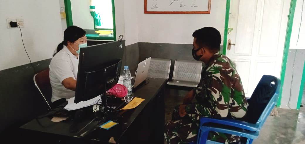 Seluruh Perwira Kodim Moa Terima Vaksinasi Lengkap