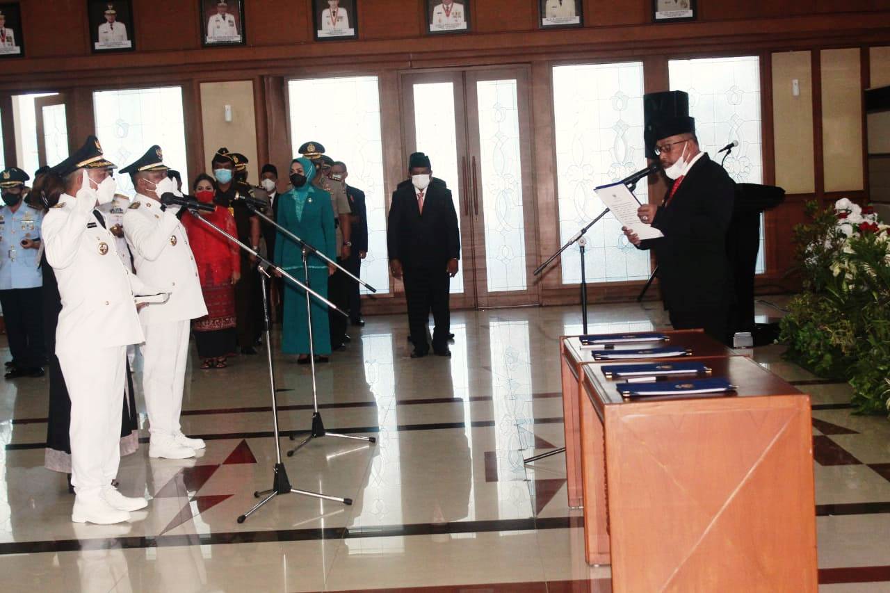 Lantik Bupati dan Wabup MBD, Gubernur Beri “Wejangan”