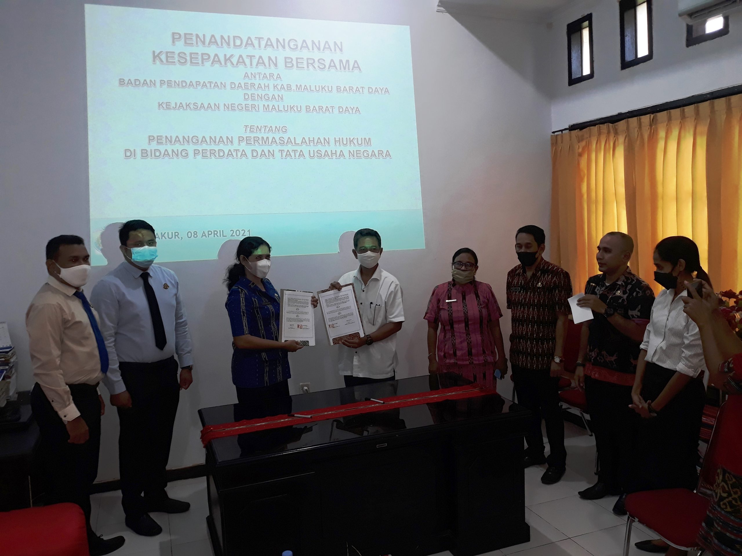 MoU Bersama Bapenda dan Kejaksaan Negeri MBD