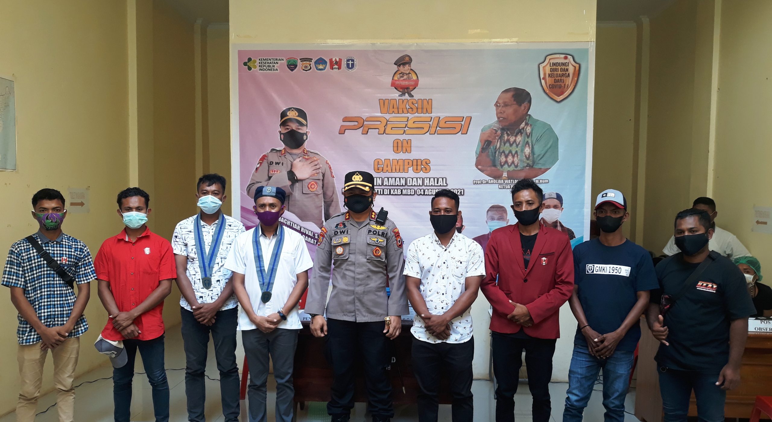 Polres Gelar Vaksin On Campus PSDKU Unpatti MBD