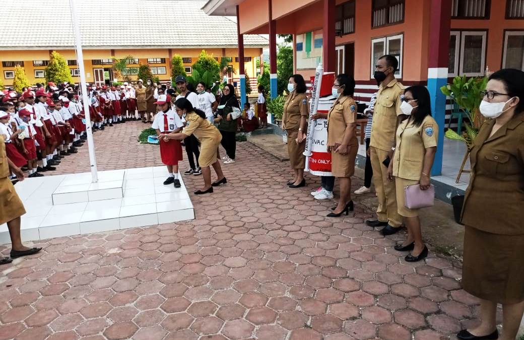 SDN Tiakur, Sekolah Pertama Sosialisasi Vaksin Anak