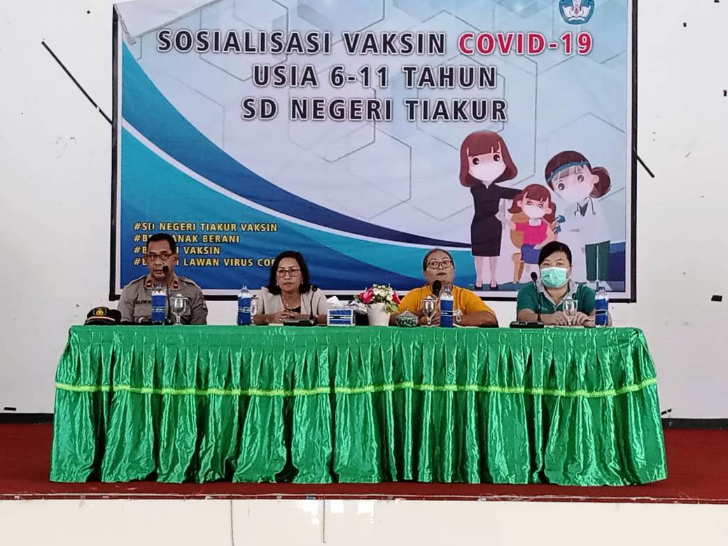 SDN Tiakur Gelar Sosialisasi Vaksinasi Anak 6-11 Tahun