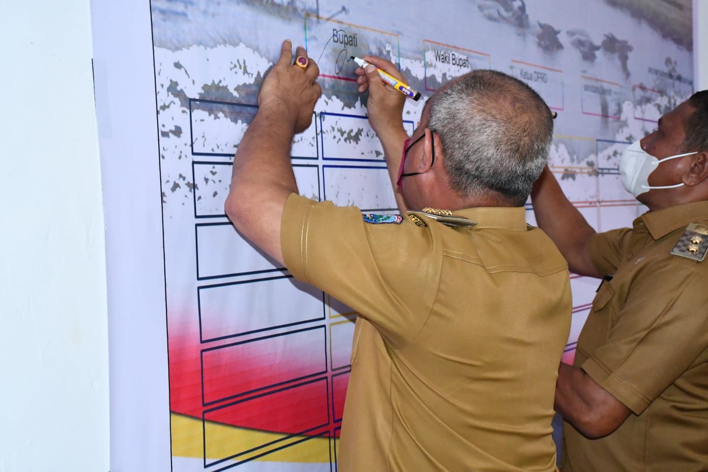 Disaksikan KPK, Pemda MBD Tandatangani Pakta Integritas