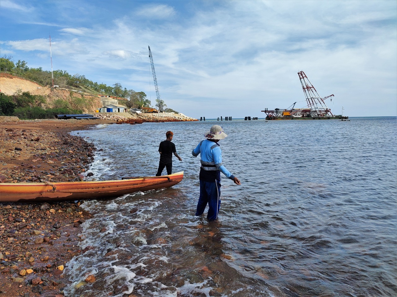 Ikan Mati di Muara Kali Kuning Ulah Pemangsa