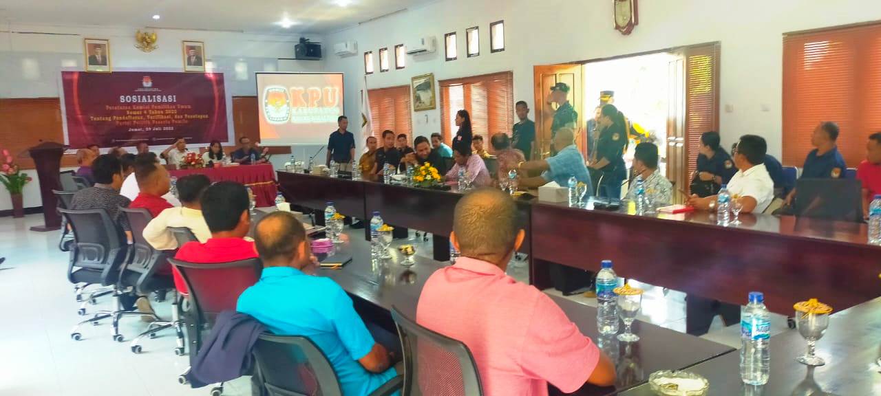 KPUD MBD Sosialisasi PKPU Nomor 4 Tahun 2022