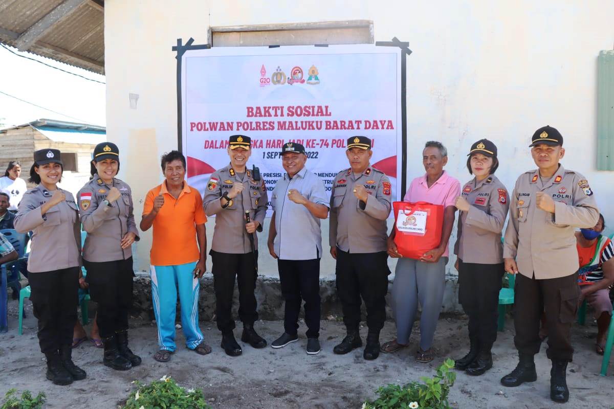 Jelang HUT Polwan ke-74, Polres Gandeng Pemkab MBD Gelar Baksos dan Bansos