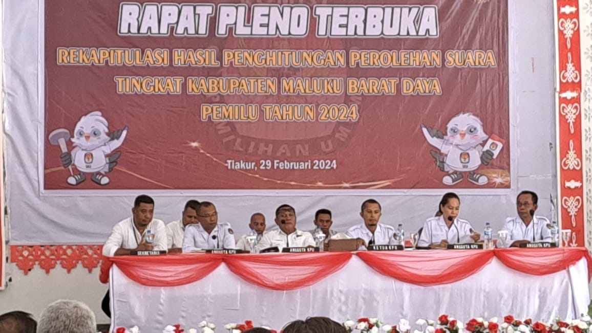 KPU MBD Gelar Rapat Pleno Terbuka Rekapitulasi Penghitungan Suara