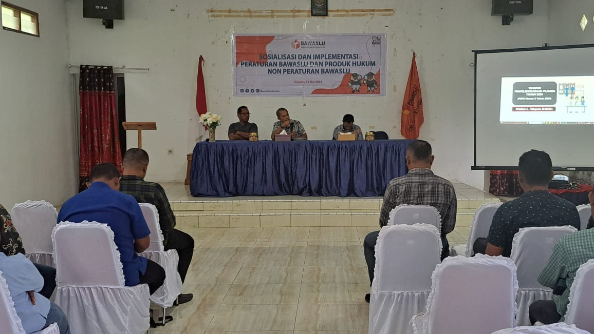 Bawaslu MBD Sosialisasi Implementasi Peraturan dan Non Peraturan Bawaslu