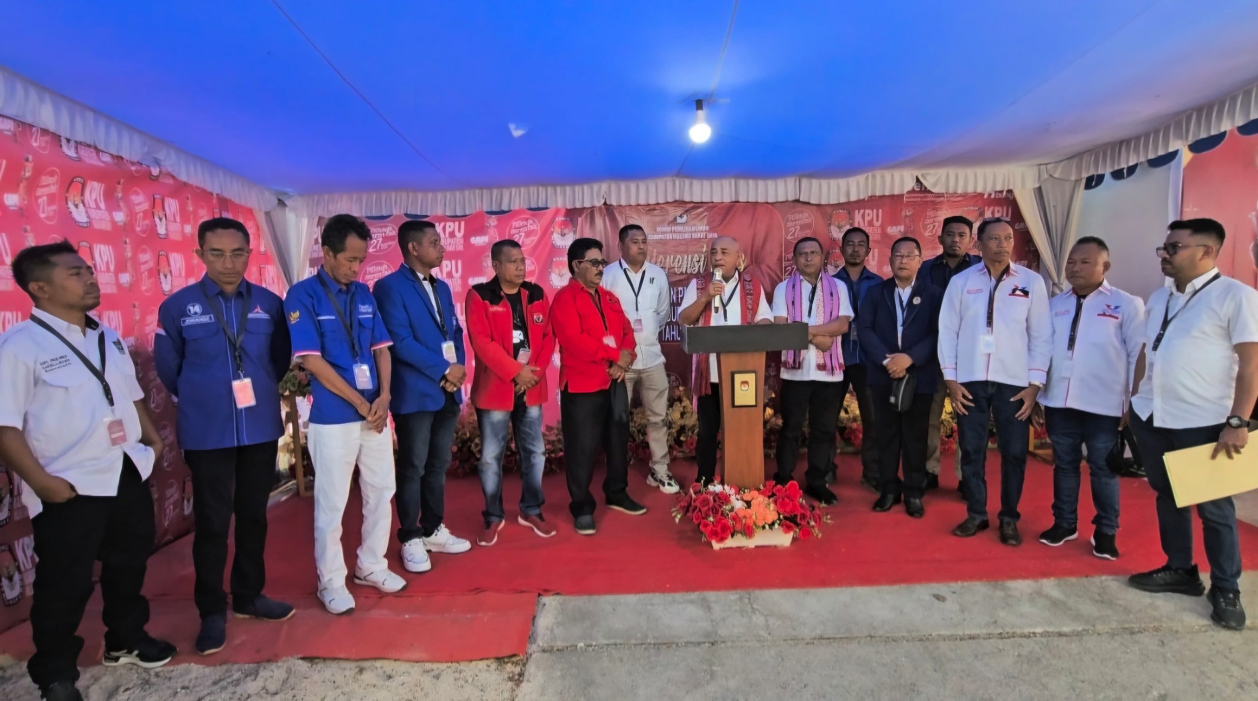 Didukung 8 Parpol, Benyamin-Ary Resmi Daftar di KPU MBD