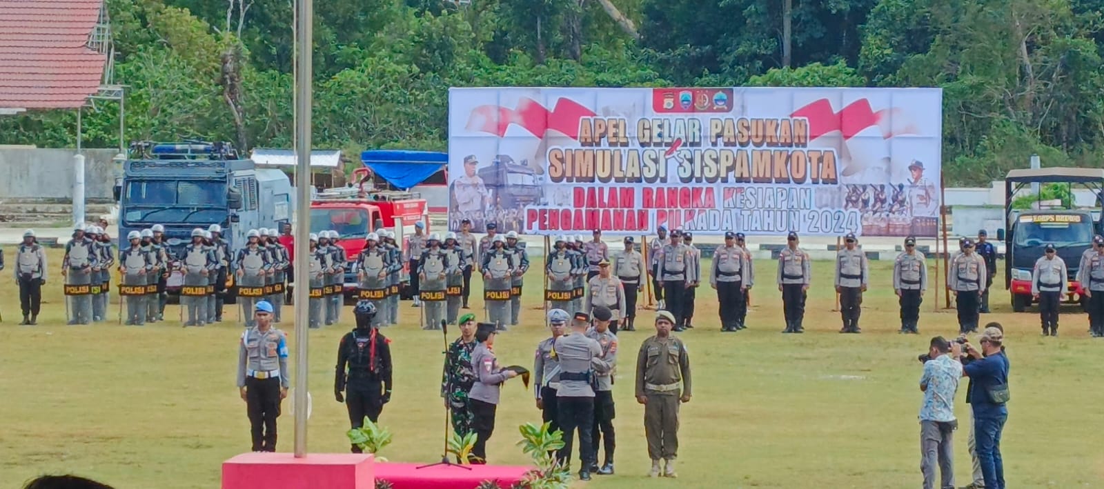 Polres MBD Gelar Sispamkota “Mantap Praja Salawaku 2024”