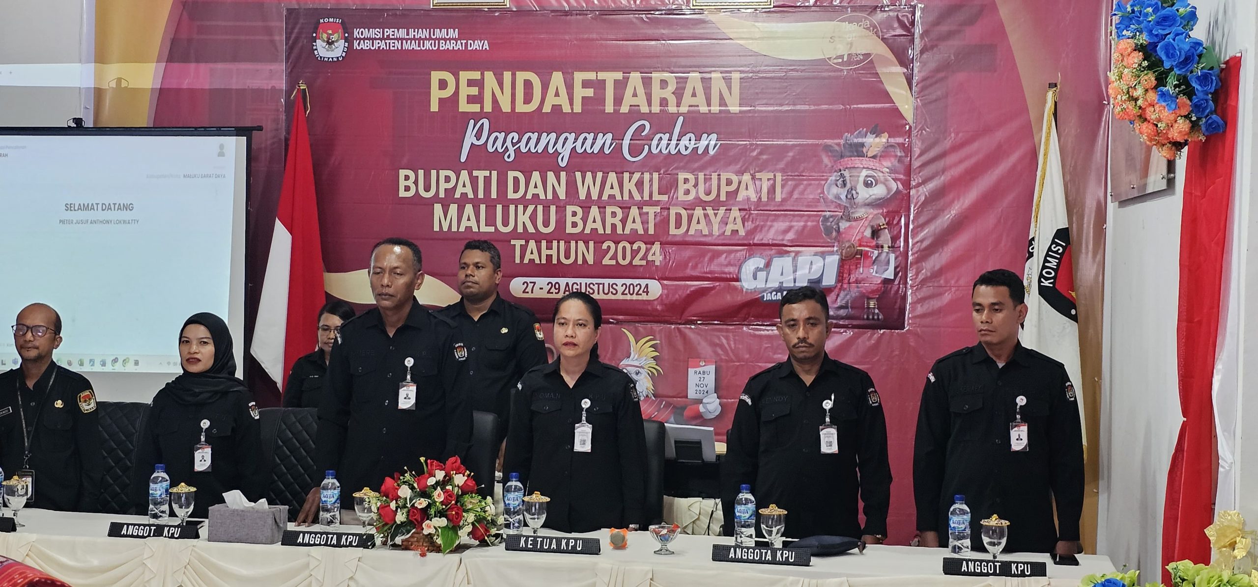 Hari Kedua KPU MBD Terima 2 Paslon Mendaftar