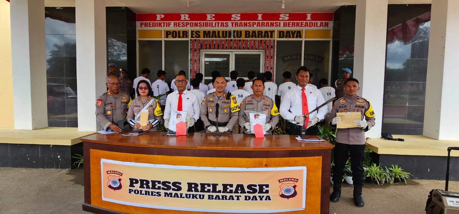 Polres MBD Gelar Press Realase Sejumlah Kasus