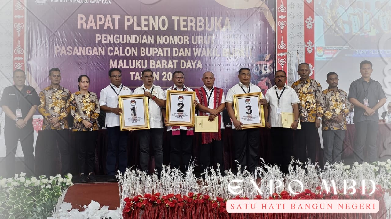 KPU MBD Gelar Pleno Pengundian Nomor Urut Paslon