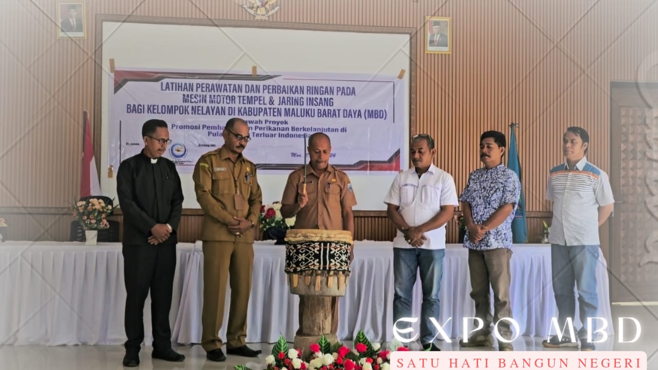 Nelayan MBD Dilatih Perawatan, Perbaikan Mesin dan Jaring