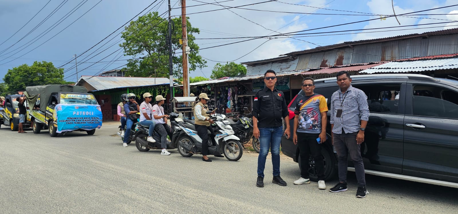 Bawaslu MBD Patroli Pengawasan Masa Tenang