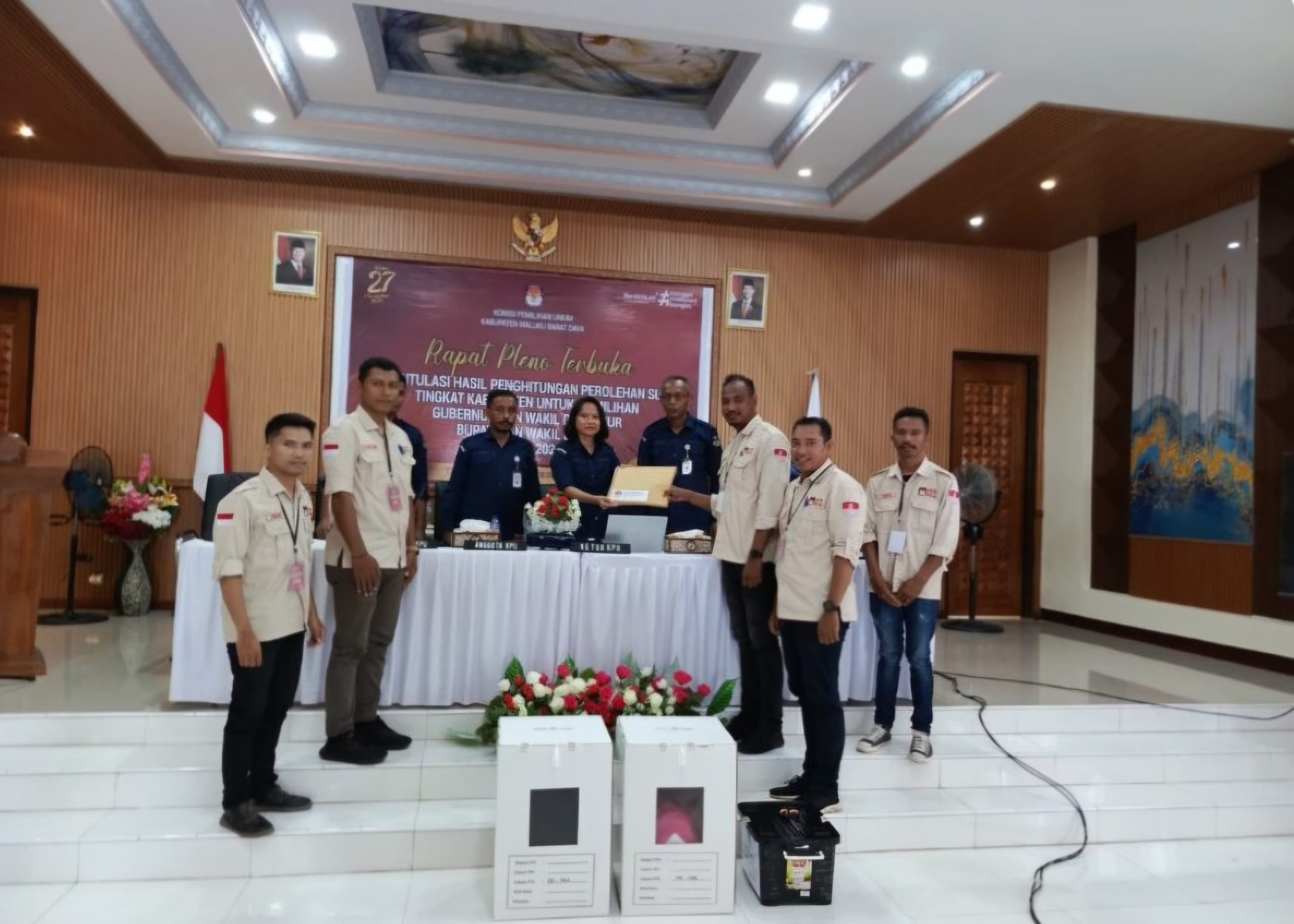 KPU MBD Pleno Rekapitulasi Suara Kecamatan Moa