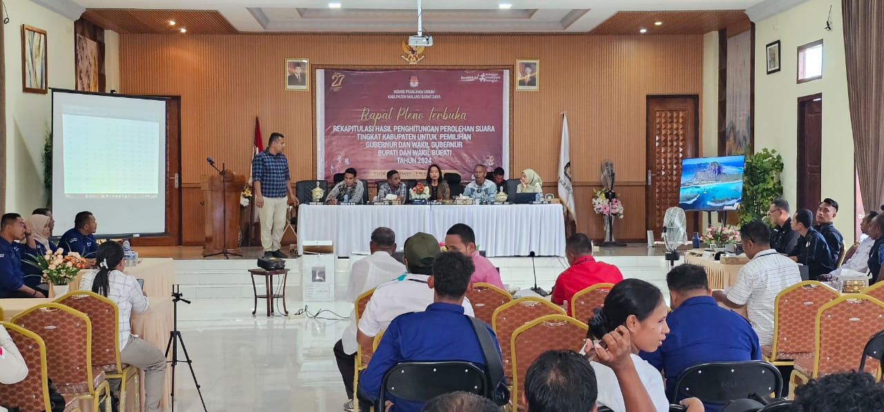 Hari Kedua, KPU MBD Pleno Sahkan Suara 12 Kecamatan