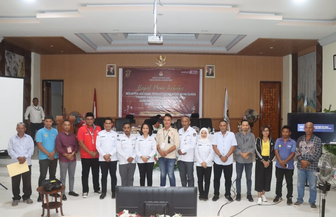 KPU MBD Tetapkan Perolehan Suara Pilkada 2024