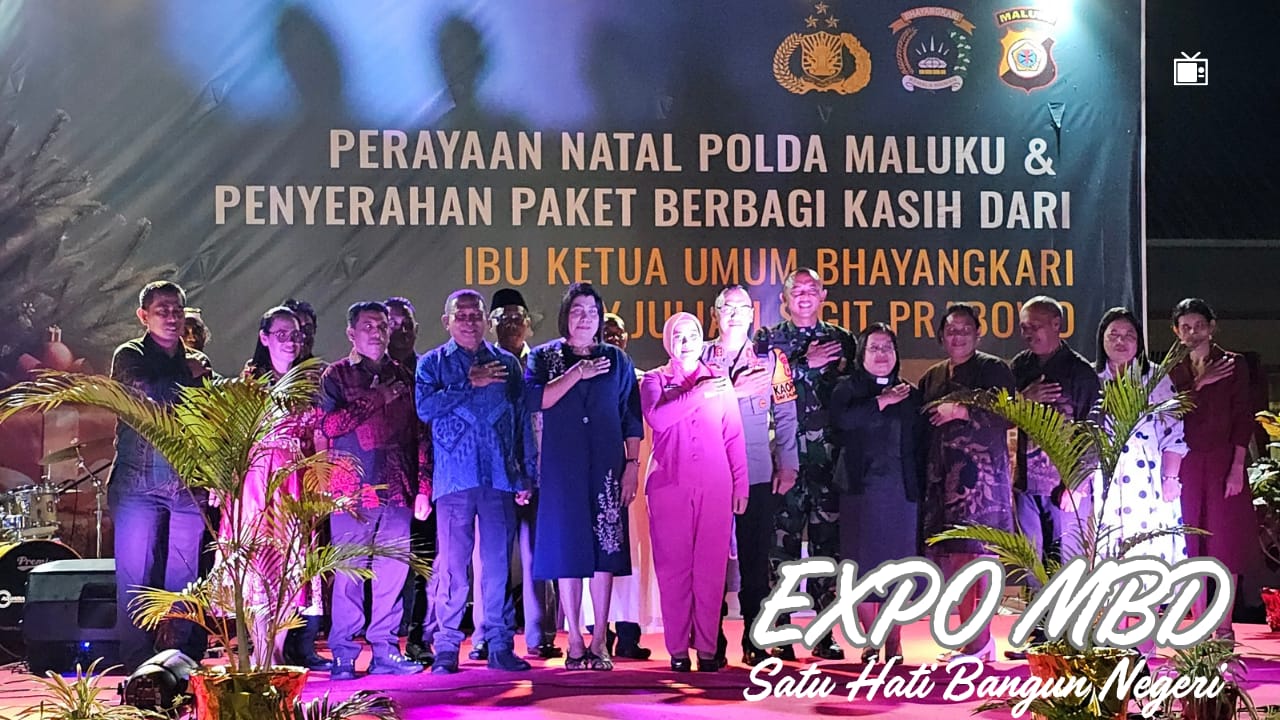 Perayaan Natal Polres MBD dan Penyerahan Paket Berbagi Kasih