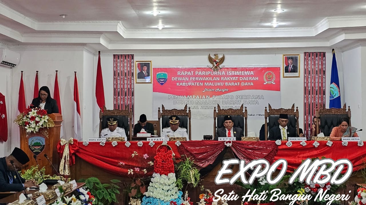 Kakan Kemenag MBD Pimpin Doa Paripurna Pidato Perdana Bupati