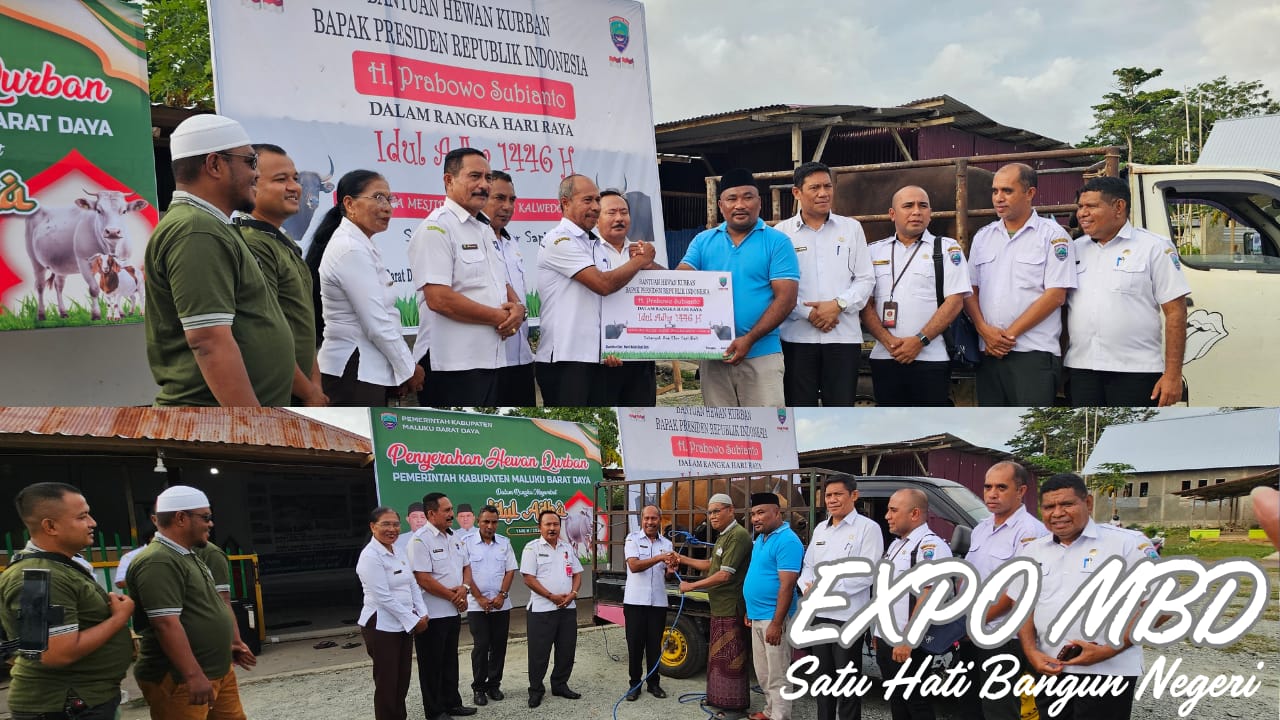 Pj. Sekda MBD Serahkan Bantuan Hewan Kurban