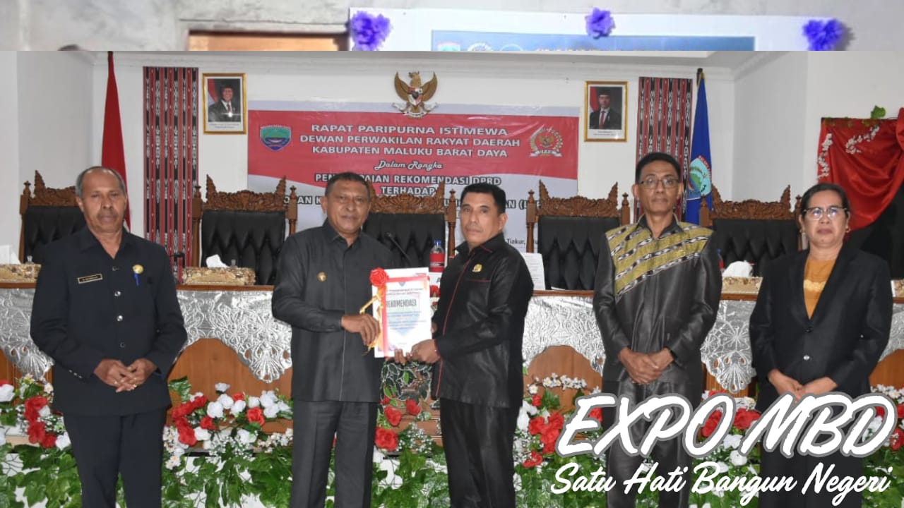 DPRD MBD Gelar Paripurna Penyerahan Rekomendasi LKPJ Tahun 2024