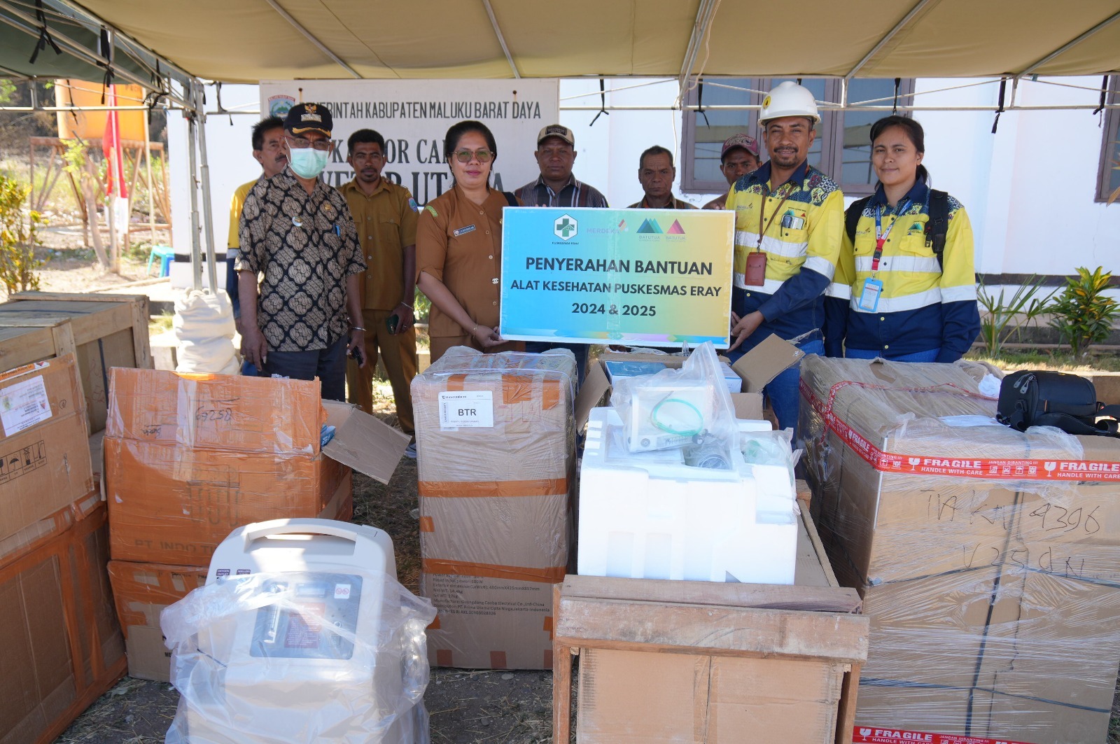 BKP-BTR Salurkan Bantuan Alkes ke Puskesmas Eray