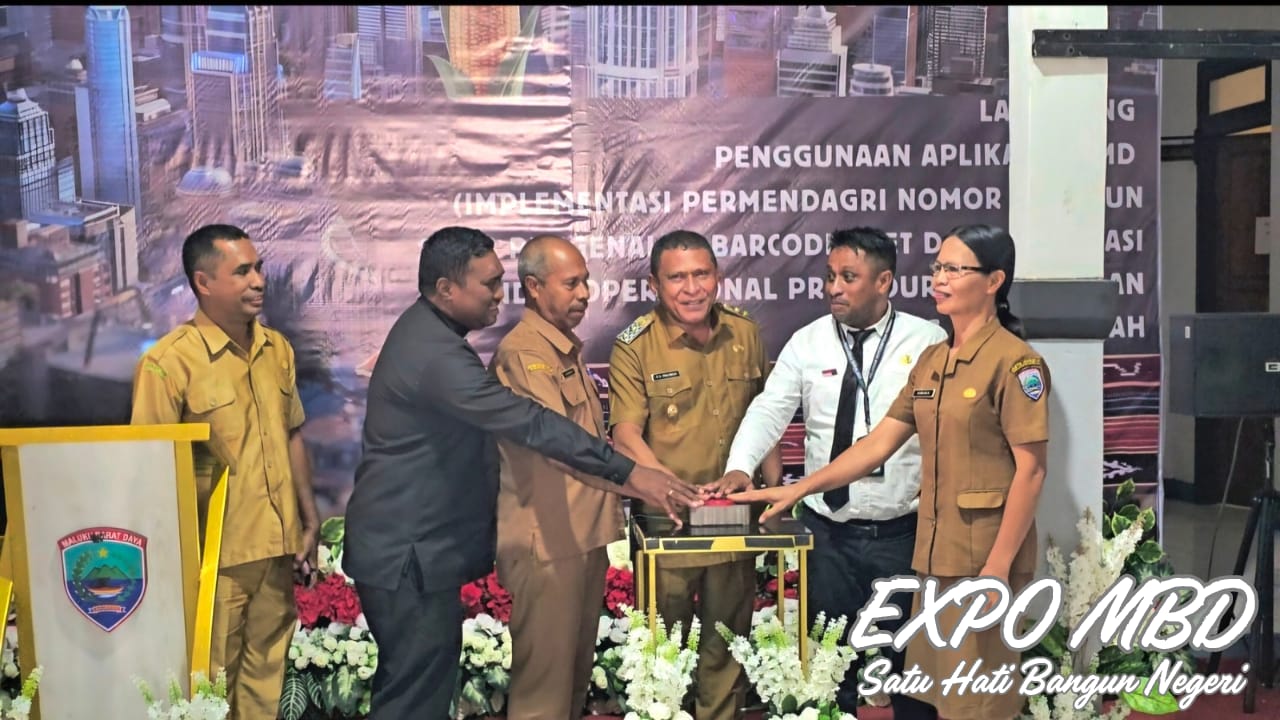Wabup MBD Launching Aplikasi e-BMD dan Pengenalan Barcode Aset