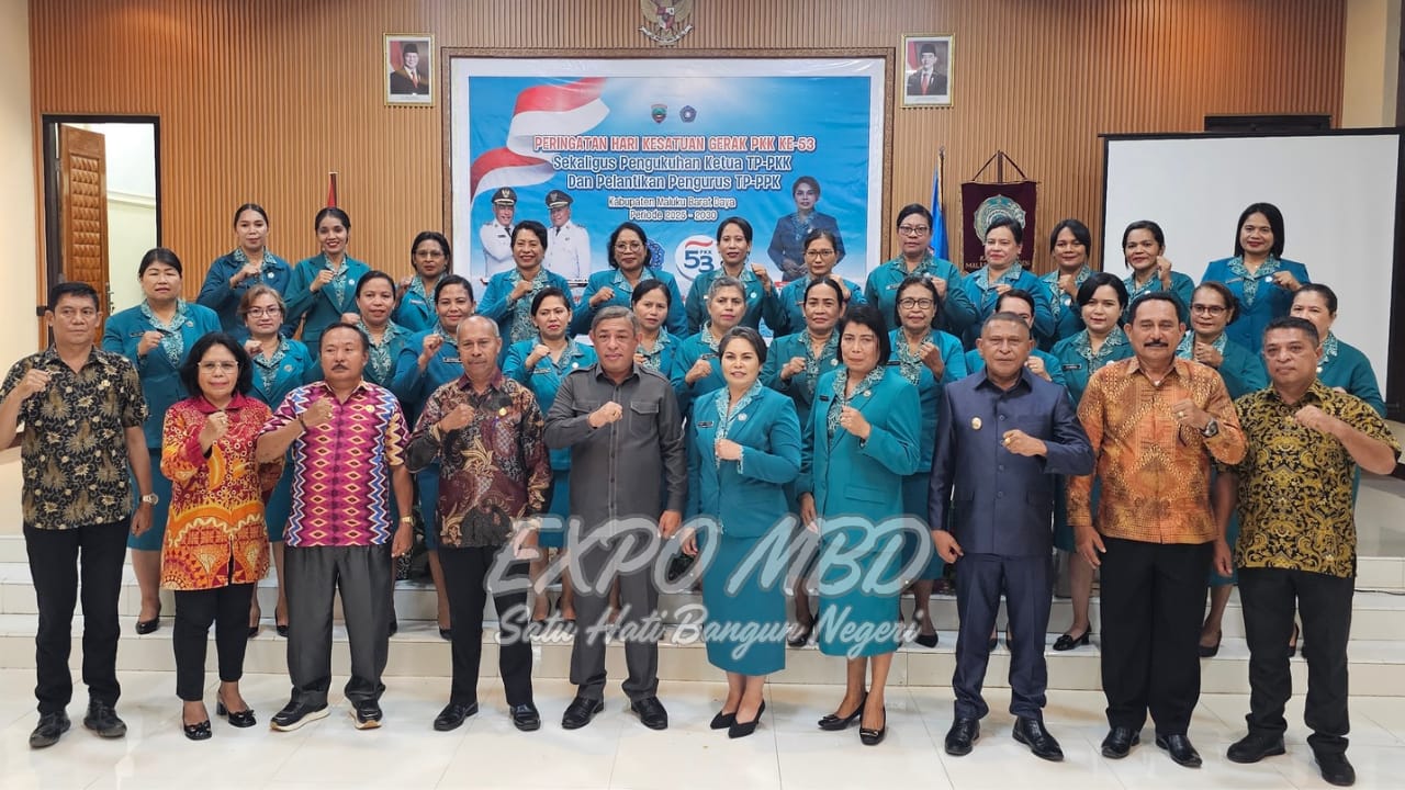 Bupati MBD Lantik Pengurus TP-PKK di Momentum HKG