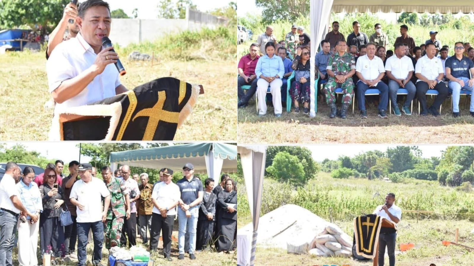 Noach Letakkan Batu Pertama Pembangunan SPPG Terpencil di Werwaru