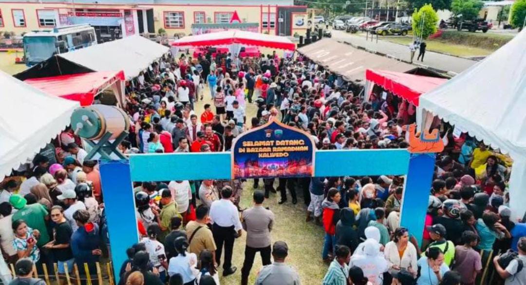 Bazaar Ramadhan Polres MBD Ramai Pengunjung
