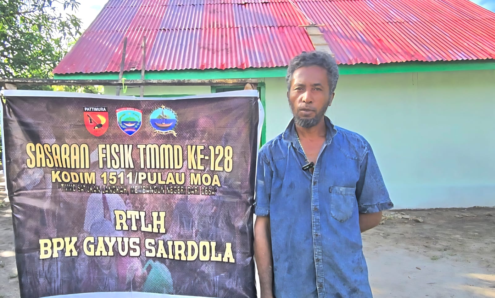 Rumah Gayus Sairdola Sempurna Berkat Program TMMD