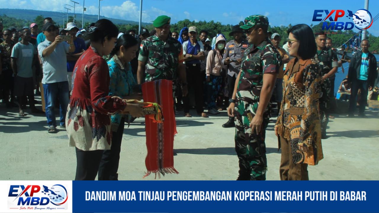 Dandim Moa Tinjau Pengembangan Koperasi Merah Putih di Babar