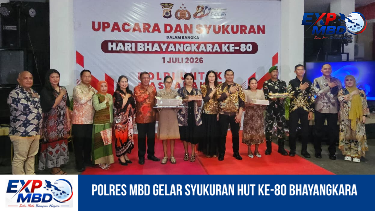 Polres MBD Gelar Syukuran HUT Ke-80 Bhayangkara