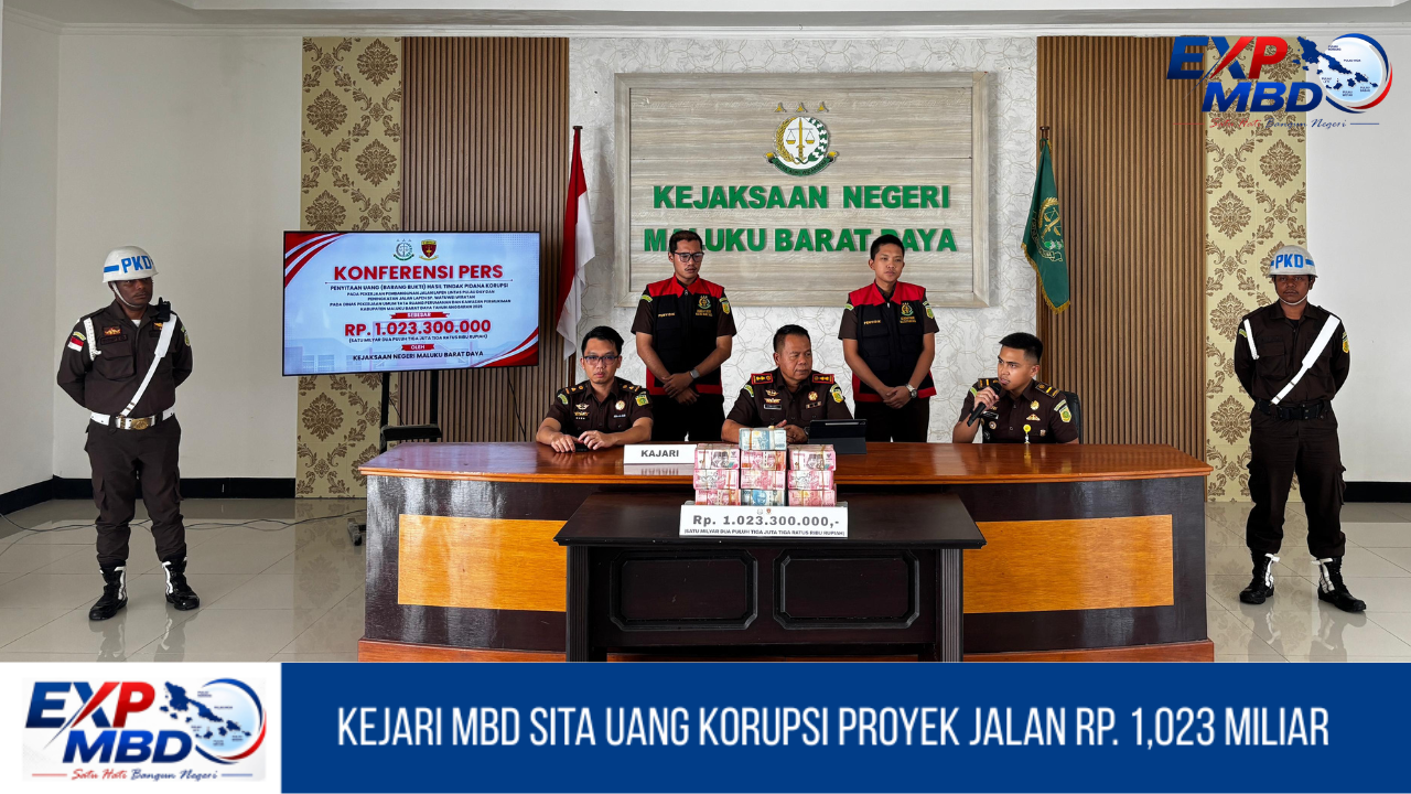 Kejari MBD Sita Uang Korupsi Proyek Jalan Rp. 1,023 Miliar