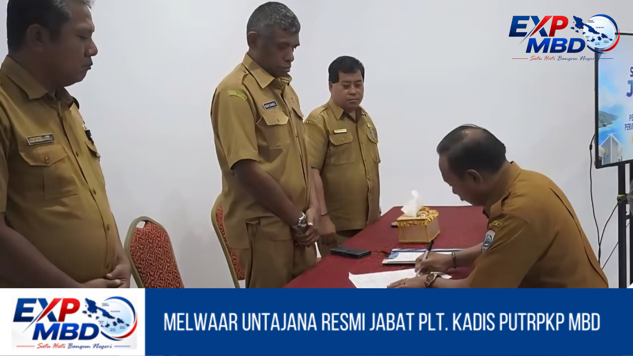Melwaar Untajana Resmi Jabat Plt. Kadis PUTRPKP MBD