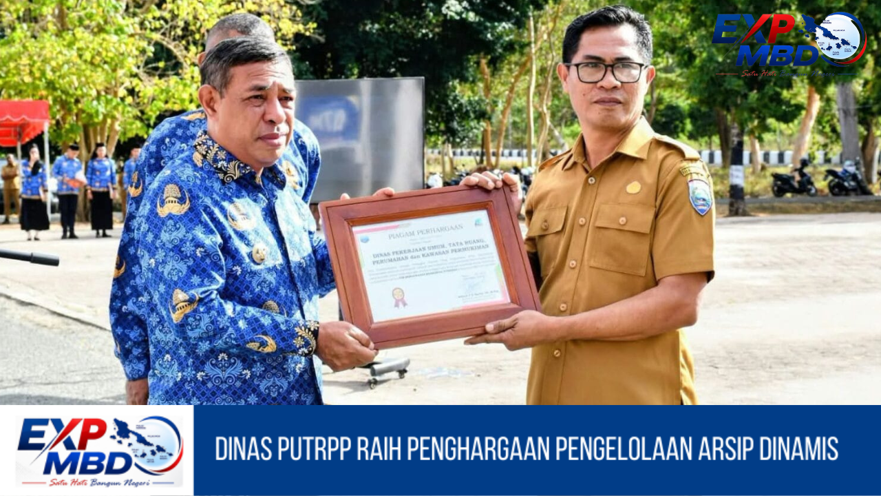 Dinas PUTRPP Raih Penghargaan Pengelolaan Arsip Dinamis