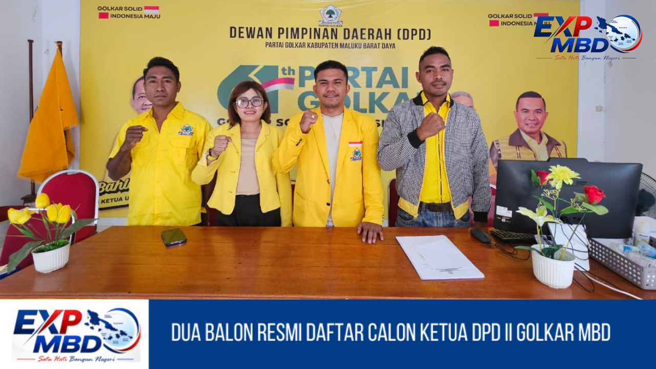 Dua Balon Resmi Daftar Calon Ketua DPD II Golkar MBD