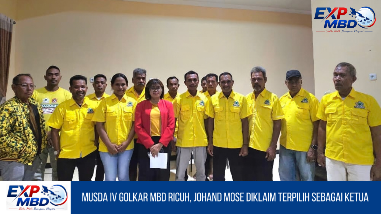Musda IV Golkar MBD Ricuh, Johand Mose Diklaim Terpilih sebagai Ketua