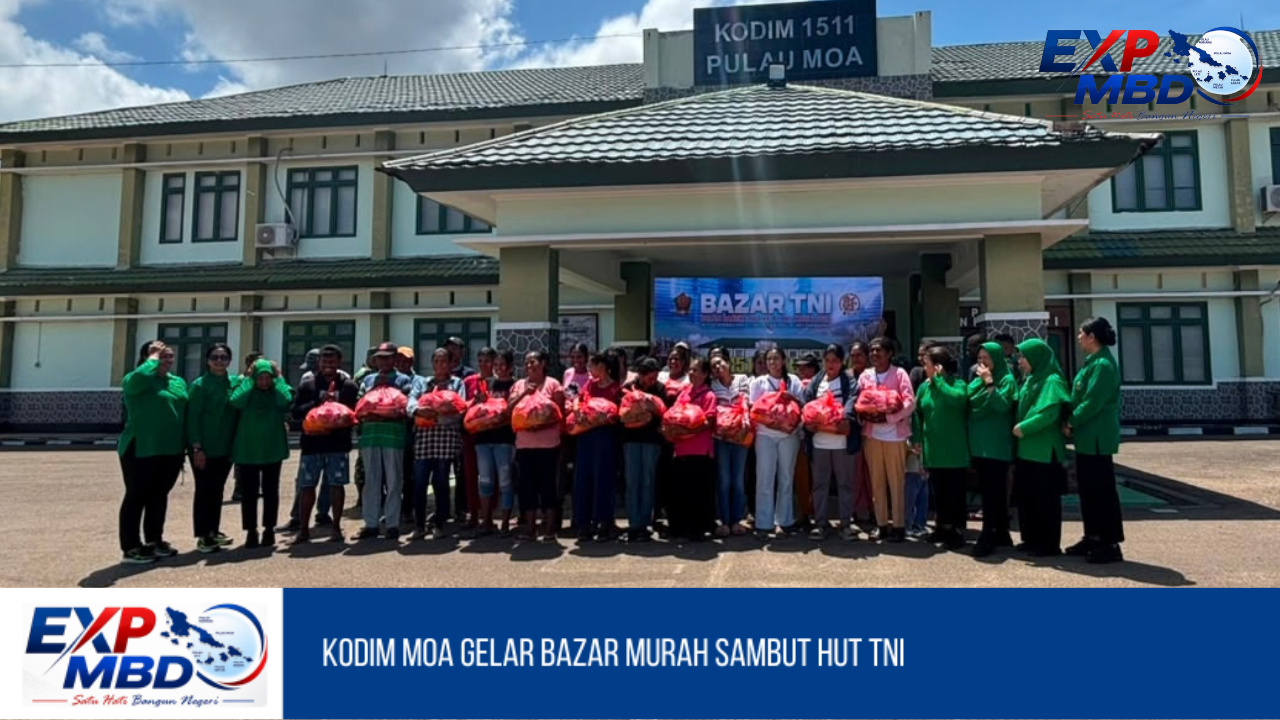 Kodim Moa Gelar Bazar Murah Sambut HUT TNI