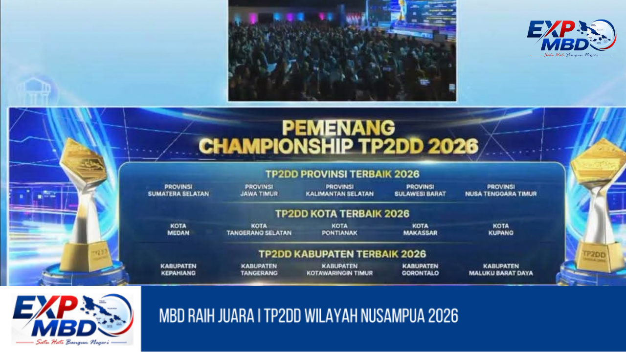 MBD Raih Juara I TP2DD Wilayah Nusampua 2026