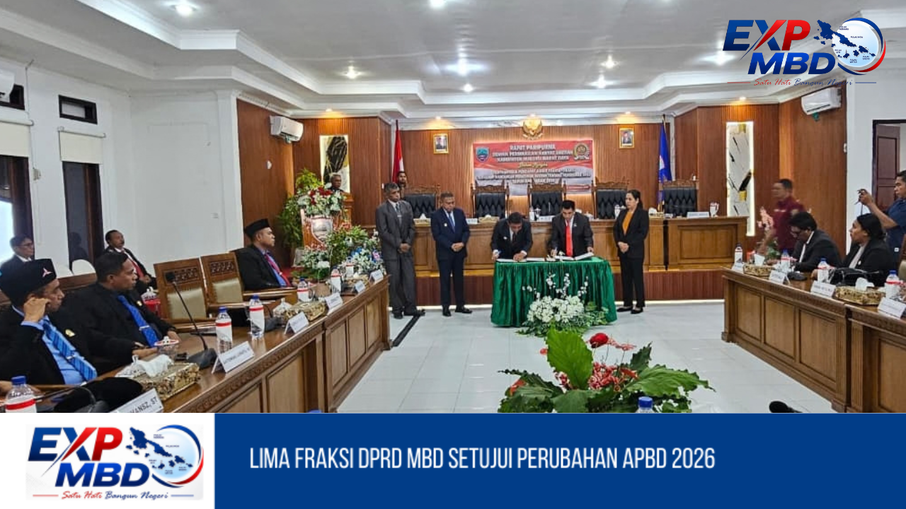 Lima Fraksi DPRD MBD Setujui Perubahan APBD 2026